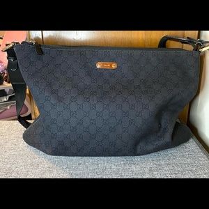 Large Gucci Canvas Crossbody Bag